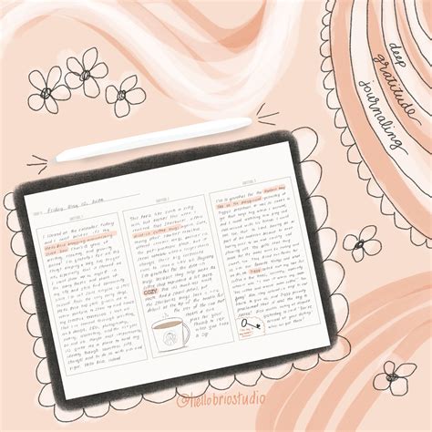Start a Deep Gratitude Journal on the iPad in the Notability App