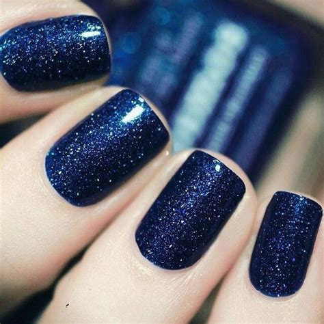 Navy Blue Nail Designs Navy Blue Nails Glitter Nails Acrylic Glitter