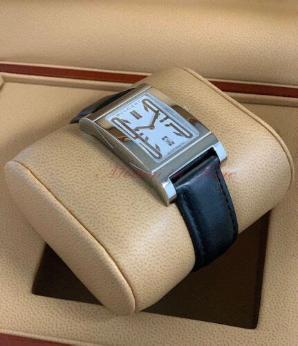 Bvlgari Rettangolo Large Automatic White Dial Steel On Strap RT 45 S