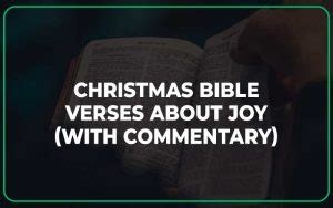 25 Christmas Bible Verses About Joy (With Commentary) - Scripture Savvy