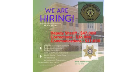 Employment | Camden County Missouri Sheriff's Office