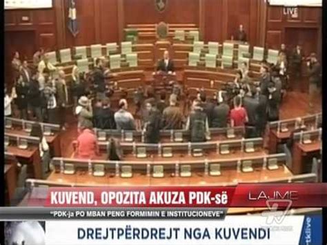 Kuvend Opozita Akuza Pdk S News Lajme Vizion Plus Video