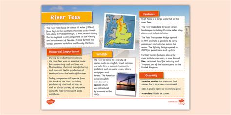 River Tees Fact File Ks Teacher Made Twinkl