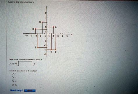 Solved Refenibe The Following Igur Determine The Coordinates Of Point