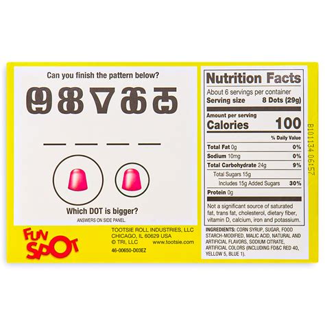 Dots Candy | Fruit Flavored Gum Drops Theater Pack 6.5oz