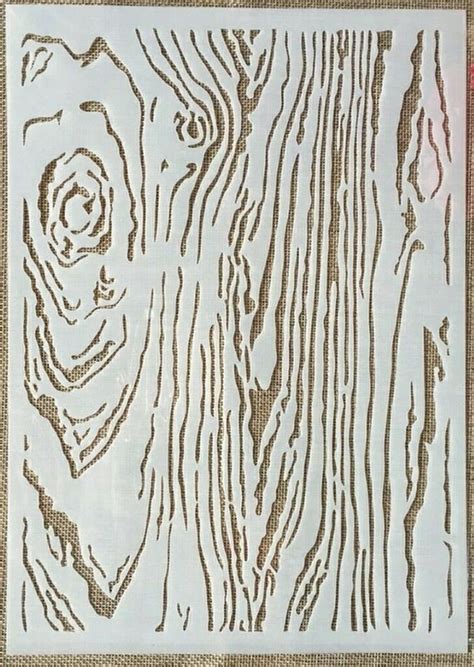 A4 Tree Bark Stencil Layering Background Reusable Etsy Uk