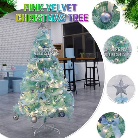 60cm Christmas Blue Ins Flocking Cedar Tree Christ... – Vicedeal