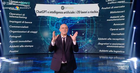 Il monologo di Crozza L intelligenza artificiale presto manderà a