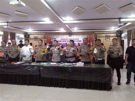 Press Release Polres Landak Trend Kasus Kejahatan Menurun