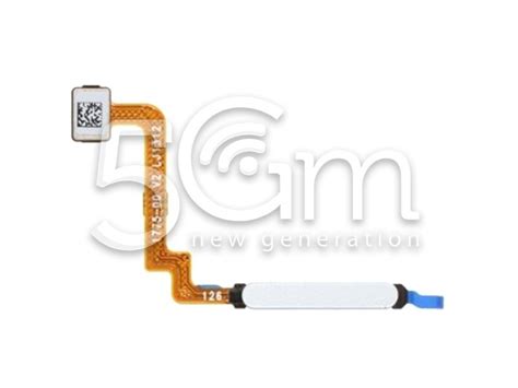 Fingerprint Sensor Flex Cable Pebble White Xiaomi Redmi 10 4G