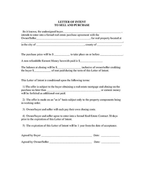 Free Printable Real Estate Purchase Agreement Printable Templates