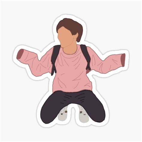 Louis Tomlinson Stickers Redbubble One Direction Drawings One