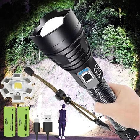 Lampe Torche Led Ultra Puissante 5000 Lumens Lampe De Poche Led Ultra