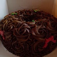 Chocolate Wreath Cake Decorated Cake By Sharon Todd CakesDecor