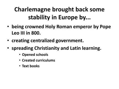 Aim How Did The Fall Of Rome Lead To The Rise Of Charlemagne Ppt