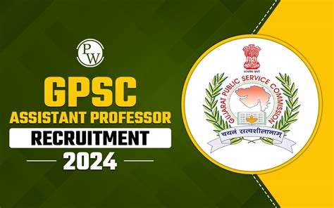 GPSC Assistant Professor Recruitment 2024 Apply Online