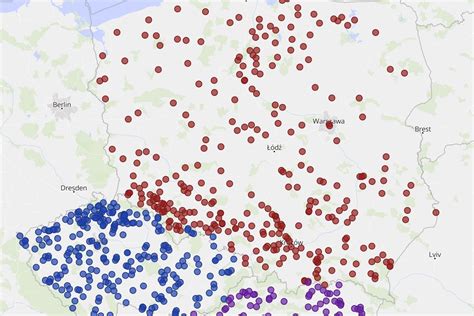 Zamki w Polsce Czechach i na Słowacji Mapa