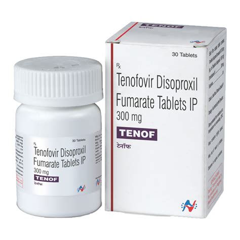 Tenof Tenofovir Disoproxil Fumarate Tablet Treatment To Treat Hiv 30 Tablets Rs 1462 Pack