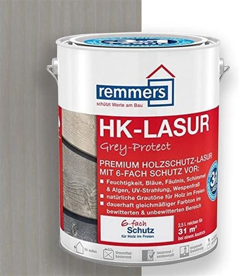 Remmers Aidol Hk Lasur Grey Protect Ml Wassergrau Amazon De