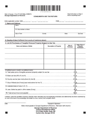 Fillable Online TSD Consumers Use Tax Return Form ST3USE Fax Email