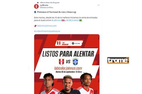 Entradas Perú Vs Brasil Online Agotan Boletos Pese A Altor Precios Y