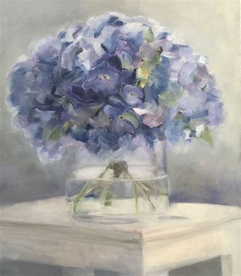 Blue Hydrangea Painting at PaintingValley.com | Explore collection of Blue Hydrangea Painting