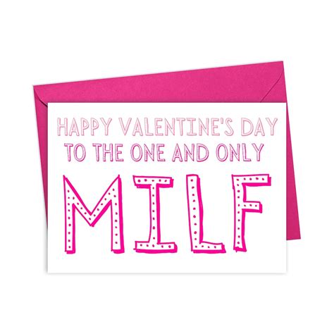 MILF Valentines Day Card For Her Valentines Day Card For Wife Dirty