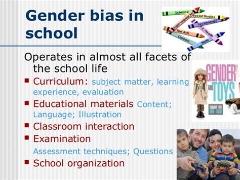 Gender Bias In Curriculumand School Practices