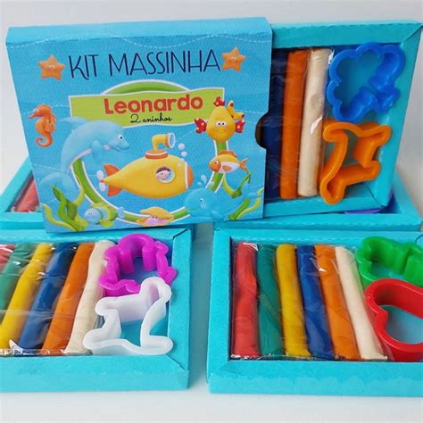 Lembrança Fundo do Mar Kit Massinha Elo7 Produtos Especiais