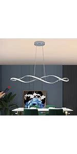 Wersvg Led Pendant Lights Dining Table Modern Black Pendant Lamp Height