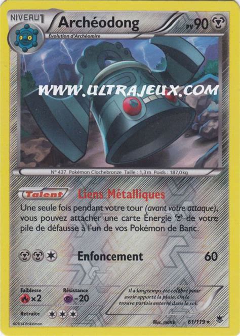 Archéodong 61 R 119 Carte Pokémon Cartes à l Unité Français UltraJeux