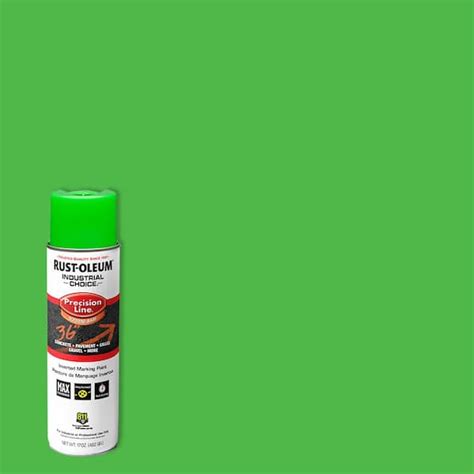 Rust Oleum Industrial Choice 17 Oz M1600 Fluorescent Green Inverted