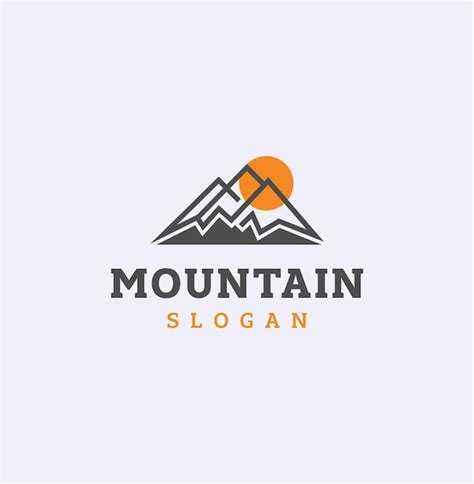 Premium Vector | Mountain logo design