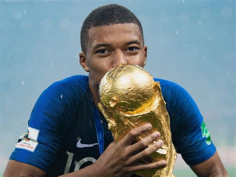 World Cup France V Croatia Final Kylian Mbappe Shuffles World