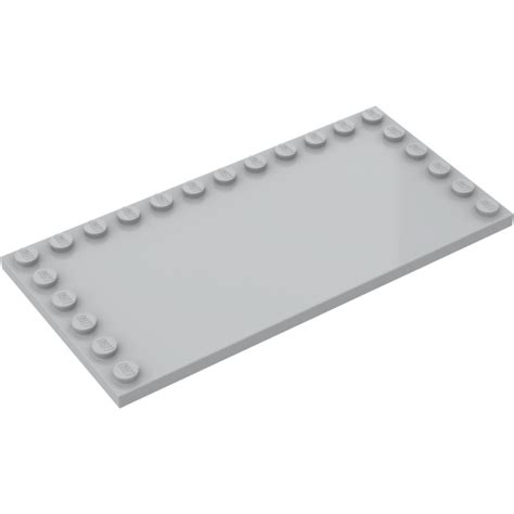 LEGO Medium Stone Gray Tile 6 X 12 With Studs On 3 Edges 6178 Brick