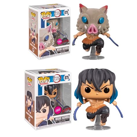 Bundle Funko Pop Demon Slayer Inosuke Hashibira Flocked Special