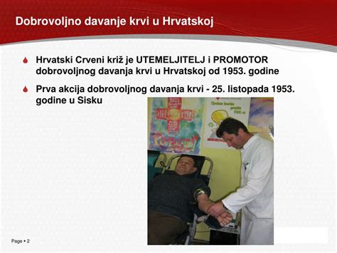 Ppt Uloga Hrvatskog Crvenog Kri A U Dobrovoljnom Davanju Krvi