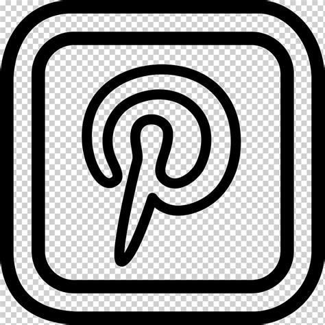 White Pinterest Logo Png