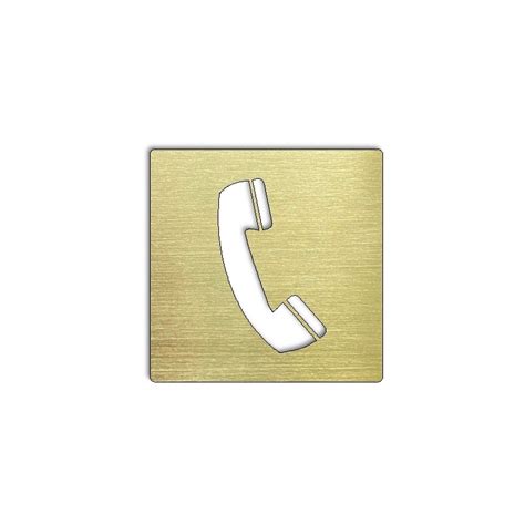 Pictogramme Telephone Laiton 100x100 Ou 150x150