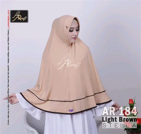 Jual Jilbab Ar Rafi AR 184 Hijab Ar Rafi Jumbo Bergo Instan Kerudung