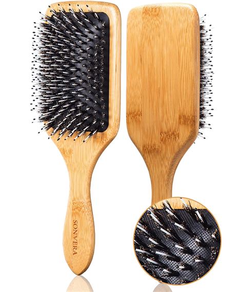 Amazon Boar Bristle Hair Brush Set With Wide Tooth Tail Comb Men