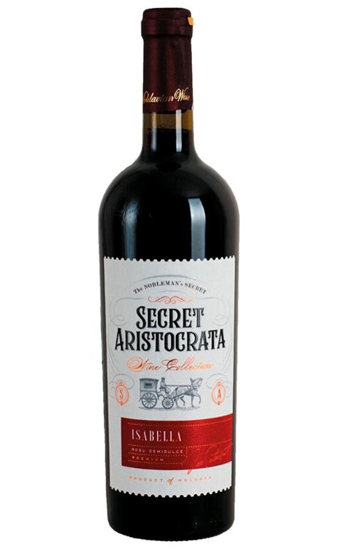 Secret Aristocrata Isabella, полусладкое красное вино на ViWine.ru