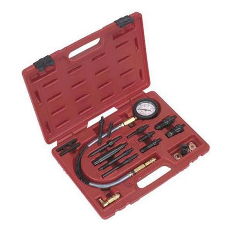 Diesel Engine Compression Tester Kit 0 1000psi0 70kgcm — Trade Tools