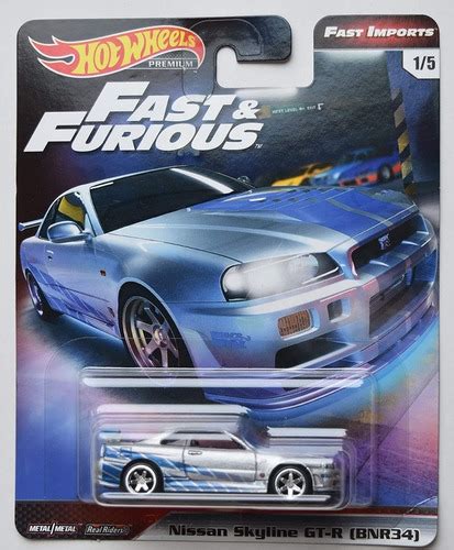 Nissan Skyline Gt r R34 Rapido Y Furioso Hot Wheels Premium Envío gratis