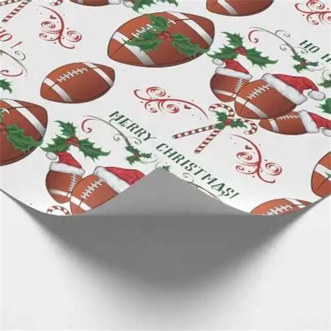 Football Christmas Wrapping Paper | Christmas Mosaic