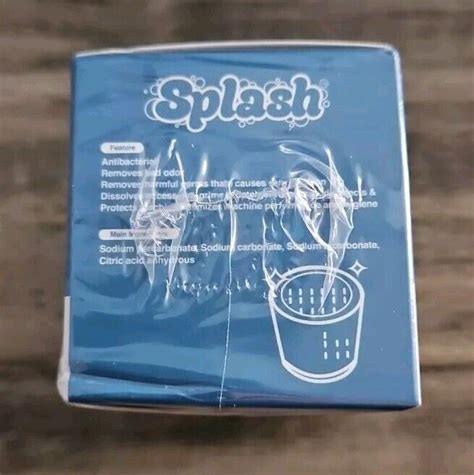 Splash Spotless Washing Machine Cleaner Deep Cleaning All Washers Nip 6 Tablets Ebay