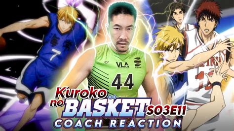 Coach Reacts To Kuroko No Basket S3 E11 Can Seirin Stop Kise YouTube