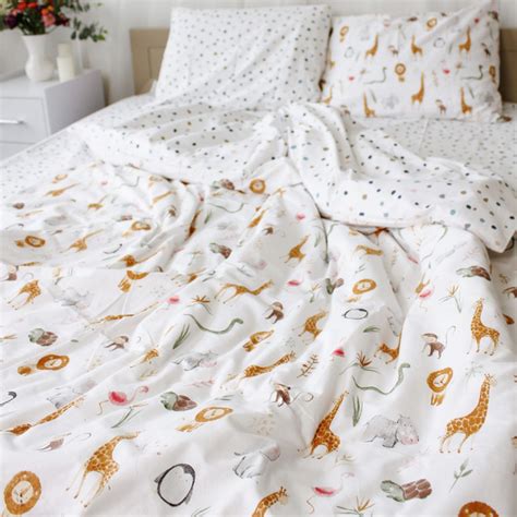 Пододеяльник Полуторный Ранфорс Африка Акварель 145*210 Белый – фото ...