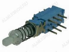 Купить Кнопка ПКН61 Н2-01-2-00-2 с фиксацией 1A/250VAC; 6pin по цене 42 ...