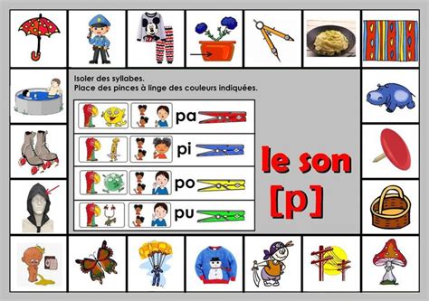 Atelier Autonome Phonologie Isoler Les Syllabes Pa Pi Po Pu